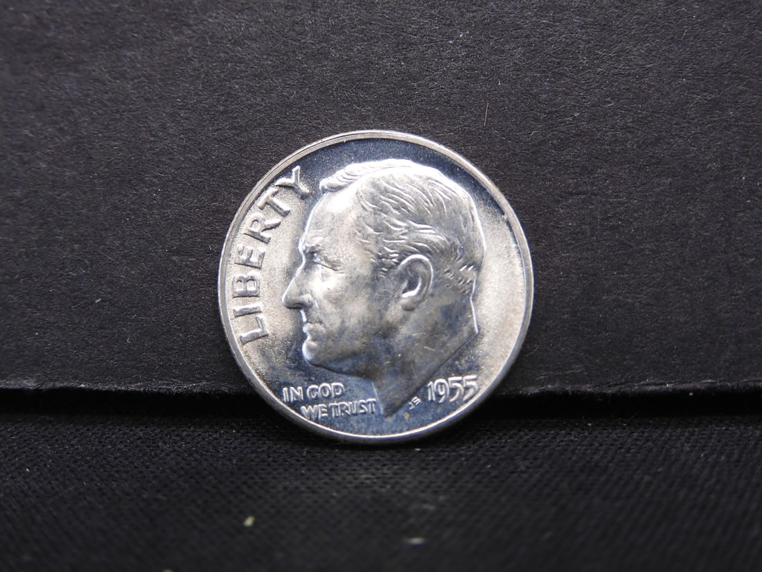 1955 S Silver Roosevelt Dime (1 of 2)