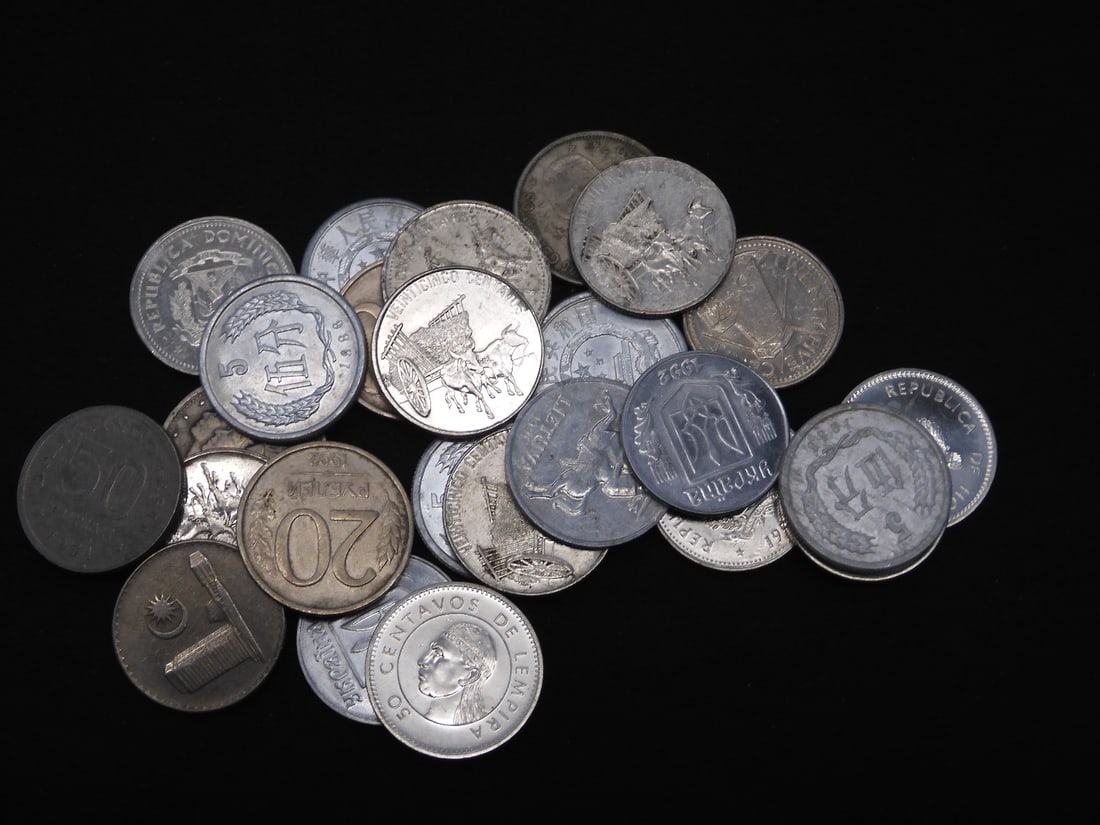 Bag of 25 UNSEARCHED World/Foreign Coins (1 of 3)