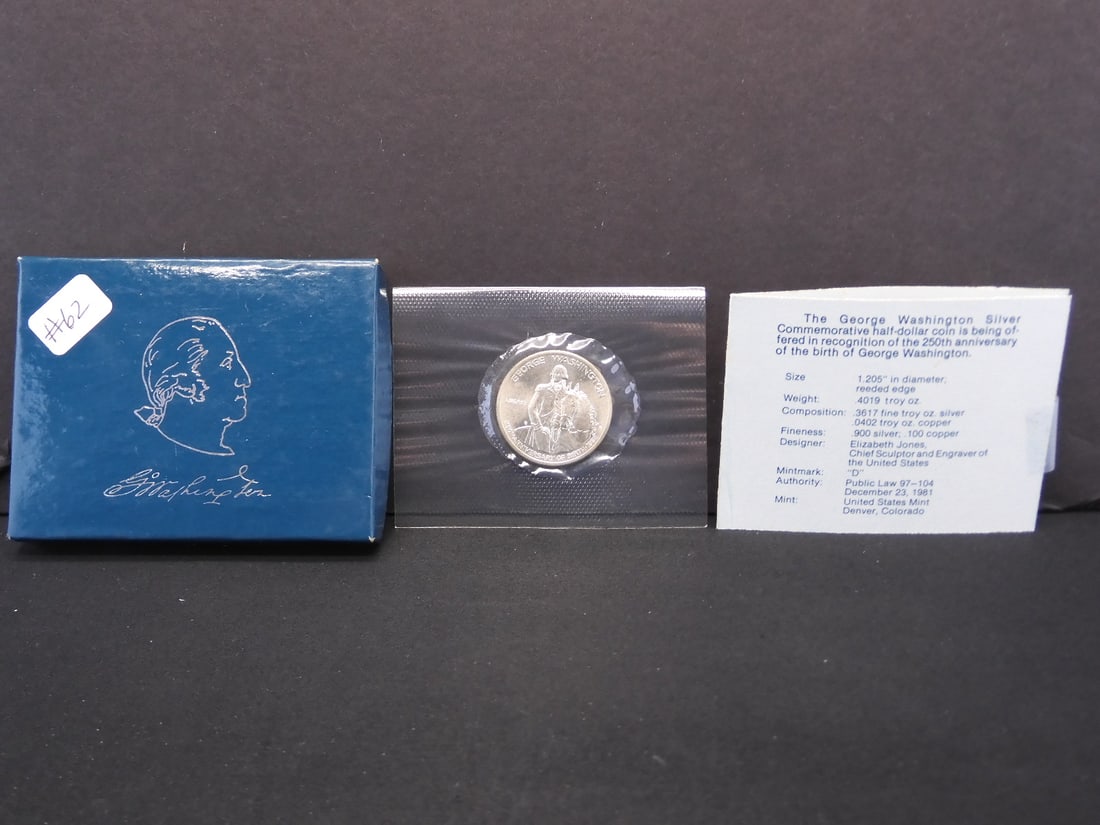 George Washington Silver Comm Half Dollar (1 of 4)