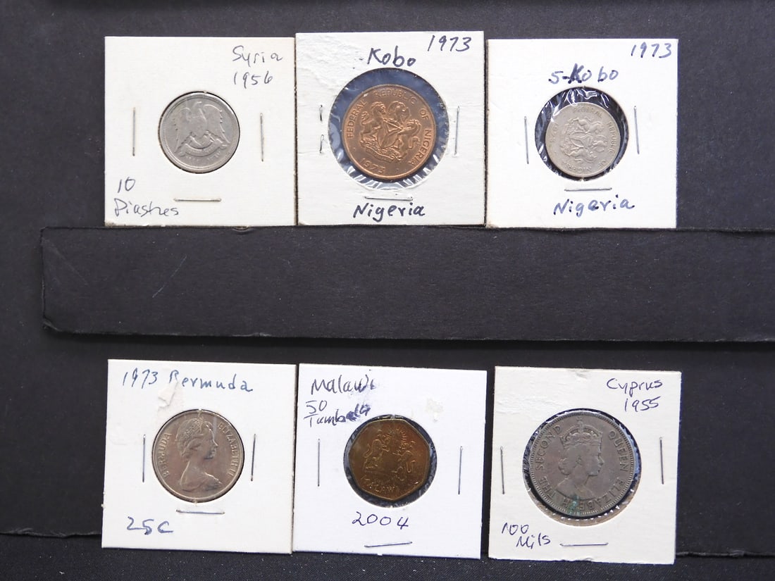 6 Assorted Foreign Coins (1 of 5)