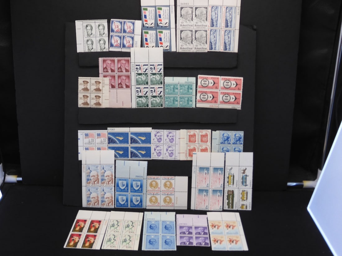 20 Assorted Plate Block Stamps- Never Hinged (1 of 6)