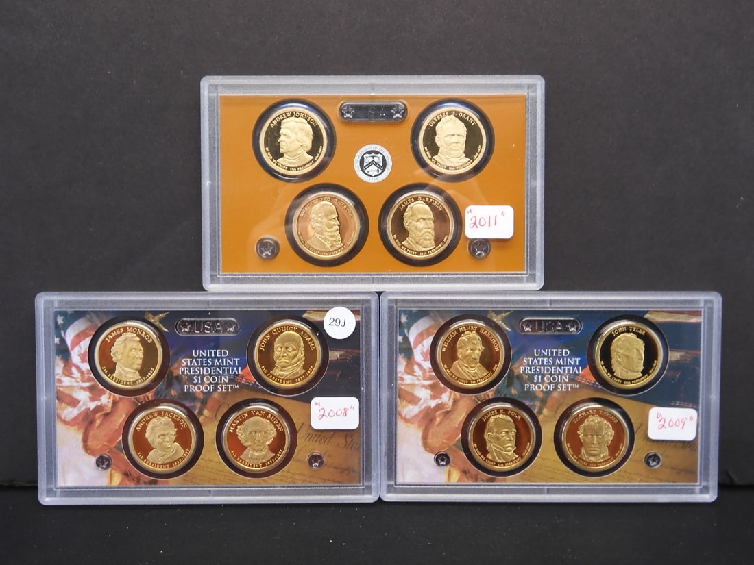 2008-S, 09-S, 11-S U.S. Mint Presidential Proof Sets (1 of 7)