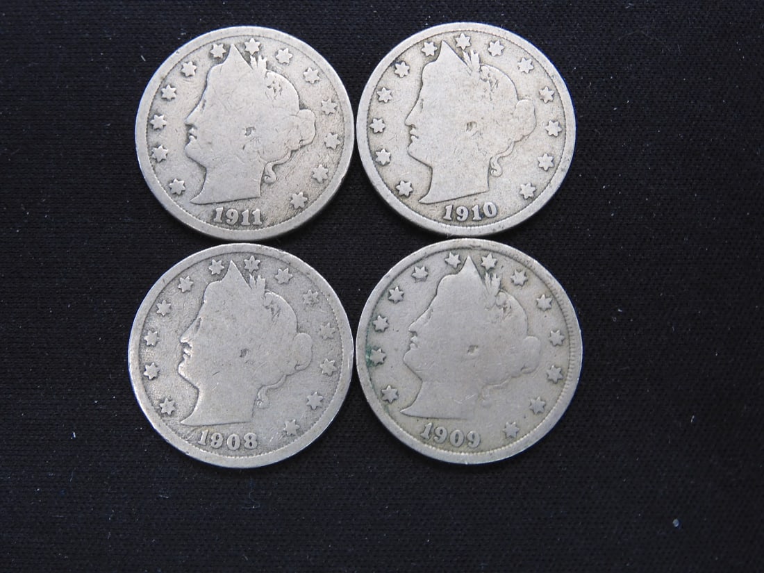 1908-1911 Liberty V Nickels (1 of 2)