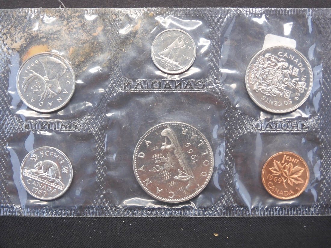 1969 Royal Canadian Mint - 6 Coin Proof Set (1 of 2)