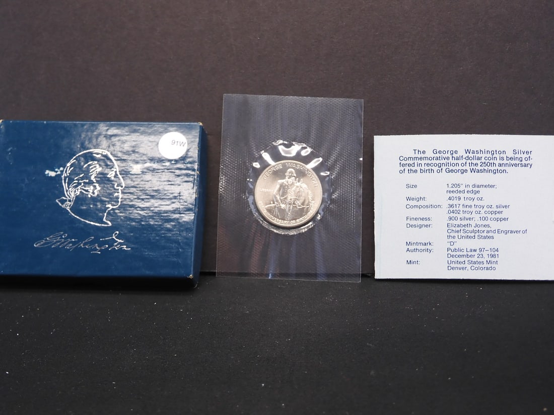 $.50 - 1982-D - George Washington Half Dollar - 250th Anniversary 90% Silver: $.50 - 1982-D - George Washington Half Dollar - 250th Anniversary 90% Silver