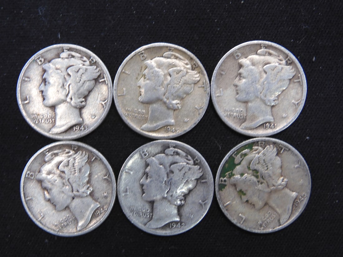 1940-1945 Mercury Dimes: 1940-1945 Mercury Dimes