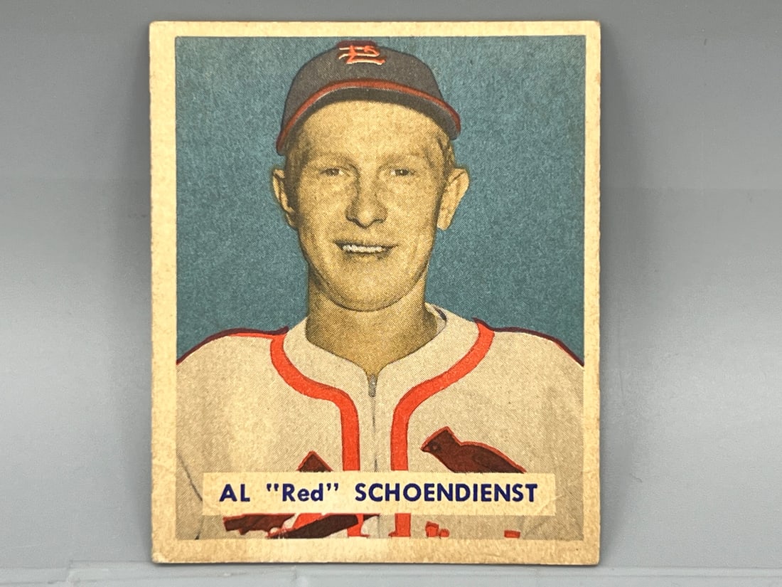 1949 Bowman Red Schoendienst 2nd Year Card #111: 1949 Bowman Red Schoendienst 2nd Year Card #111