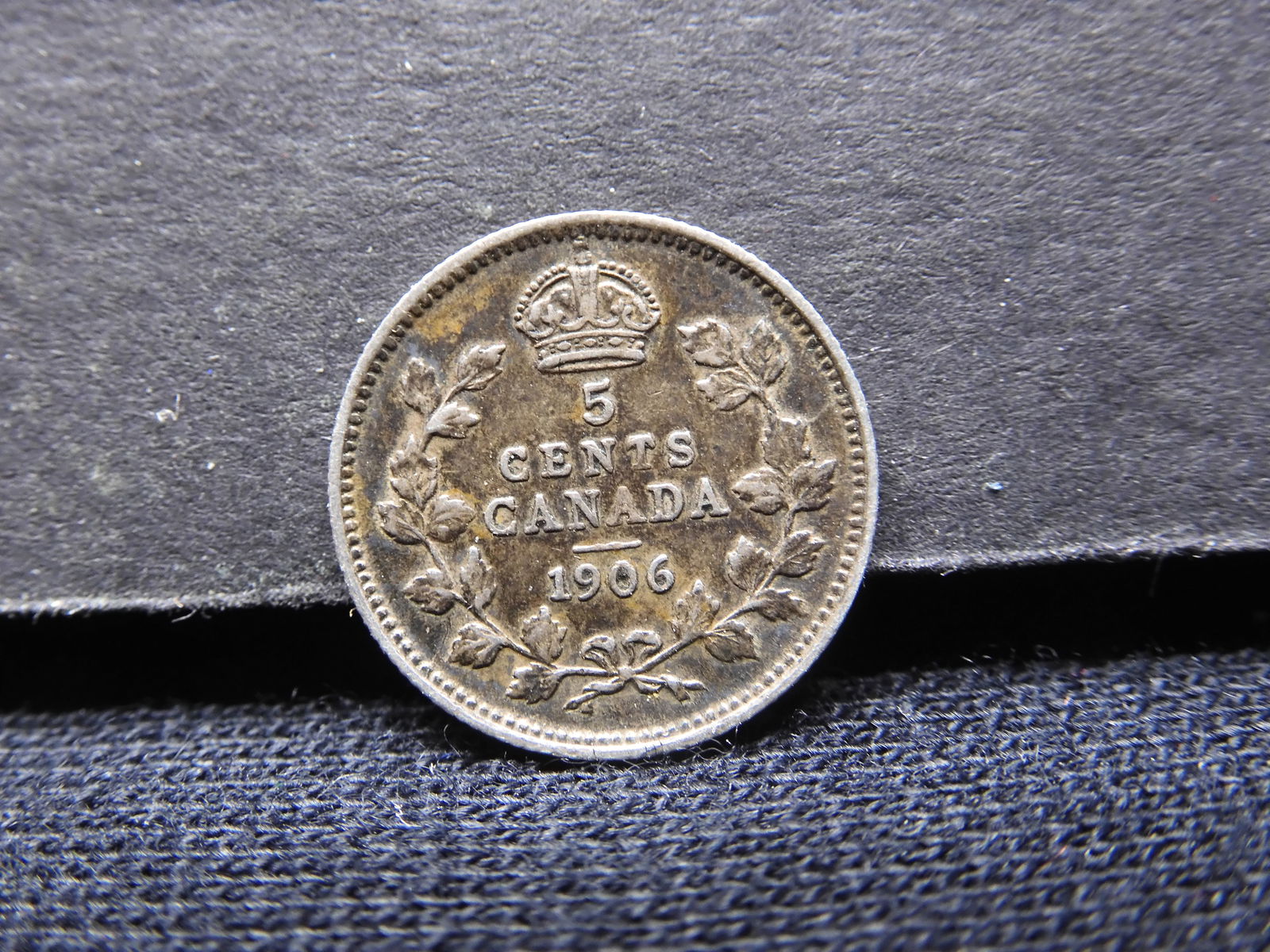 1906 Canada Five Cent Silver. Nice original XF. Nice coin! (1 of 3)