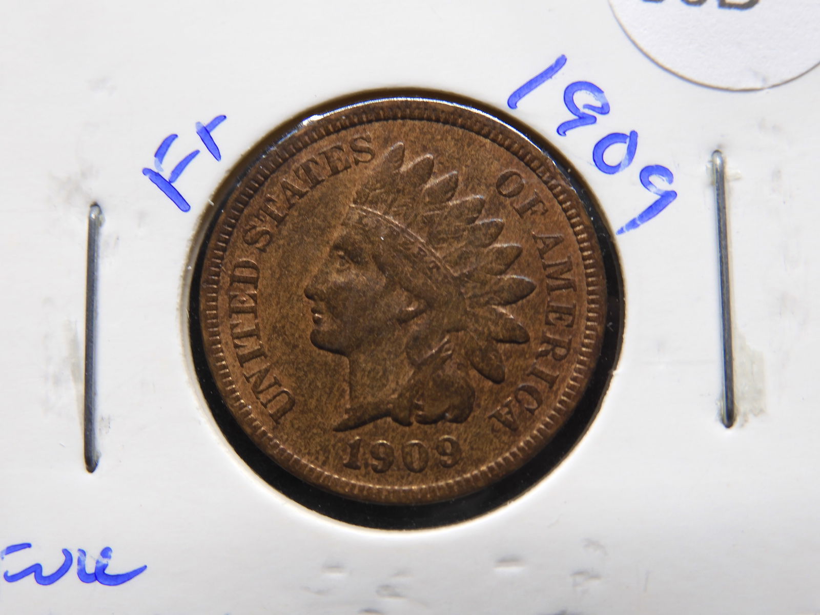1909 Indian Head Penny - Last Year  - Full Liberty (1 of 3)