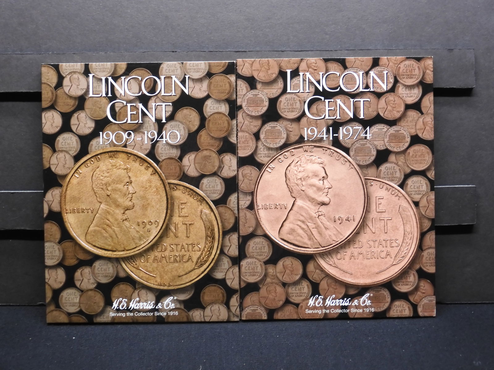 2 NEW EMPTY Harris Tri-Folds - Lincoln Cent - 1909-1940 & 1941-1974 (1 of 3)