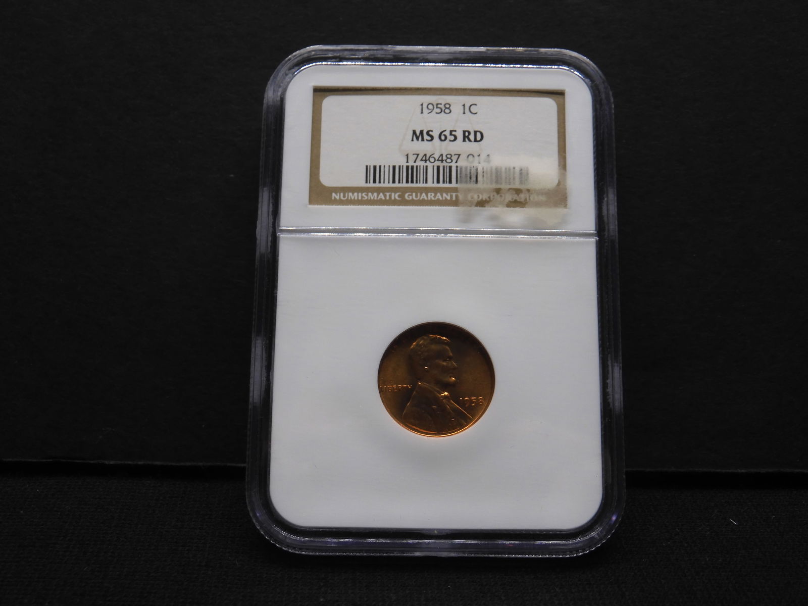 1958 Lincoln Cent - NGC MS65 RD (1 of 4)