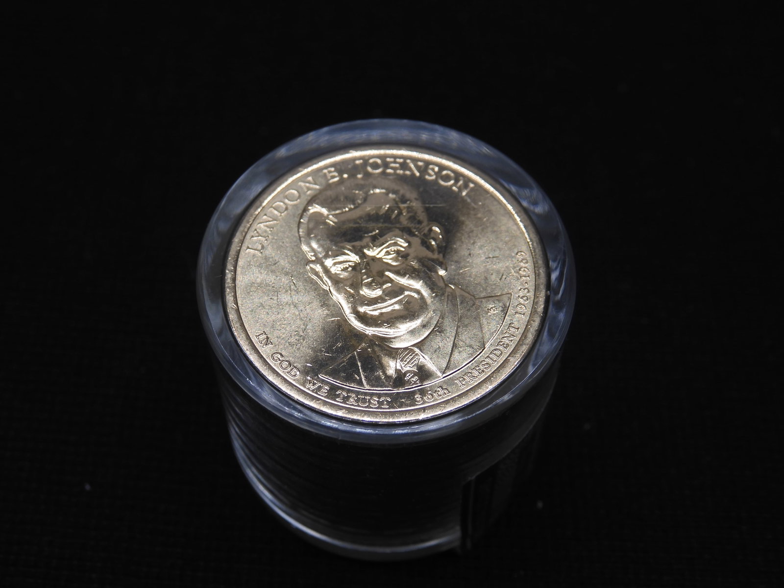 Roll of 10 - 2015 Lyndon B. Johnson Presidential Dollars - Danbury Mint - Uncirculated: Roll of 10 - 2015 Lyndon B. Johnson Presidential Dollars - Danbury Mint - Uncirculated