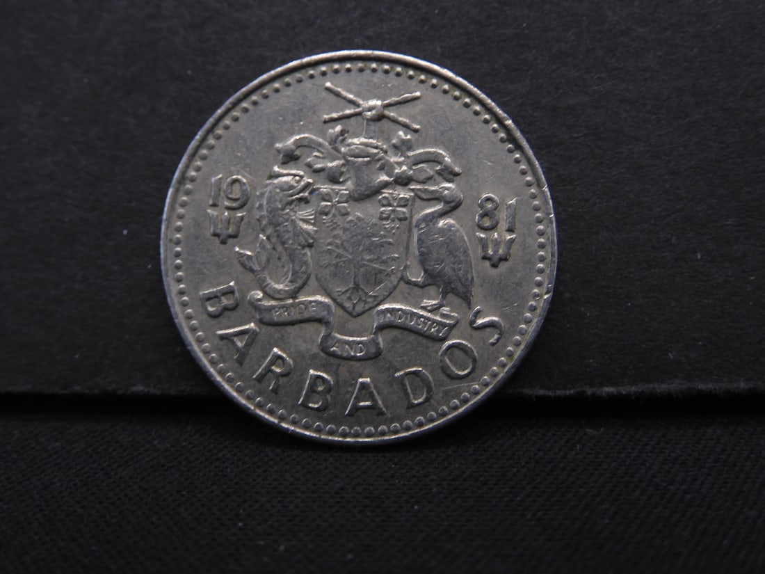 SUPER RARE 1981 Barbados 25c. Coin. ONLY 327 EVER Minted. VERY SCARCE: SUPER RARE 1981 Barbados 25c. Coin. ONLY 327 EVER Minted. VERY SCARCE