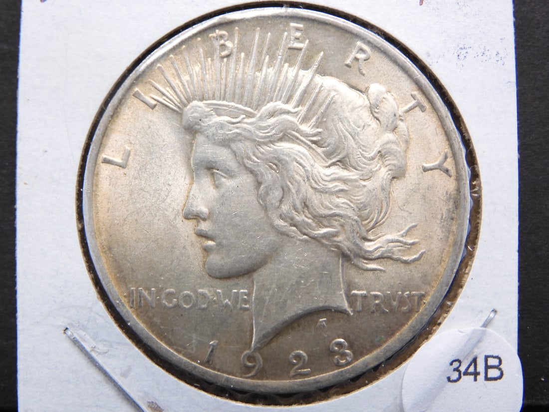 1923 Peace dollar, AU (1 of 3)