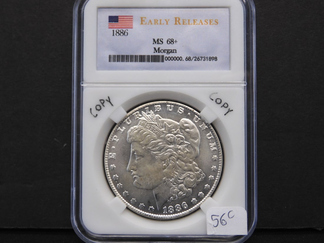 COPY 1886-S Morgan MS68, Incredible Mirror, 134 Years Old! COPY: COPY 1886-S Morgan MS68, Incredible Mirror, 134 Years Old! COPY