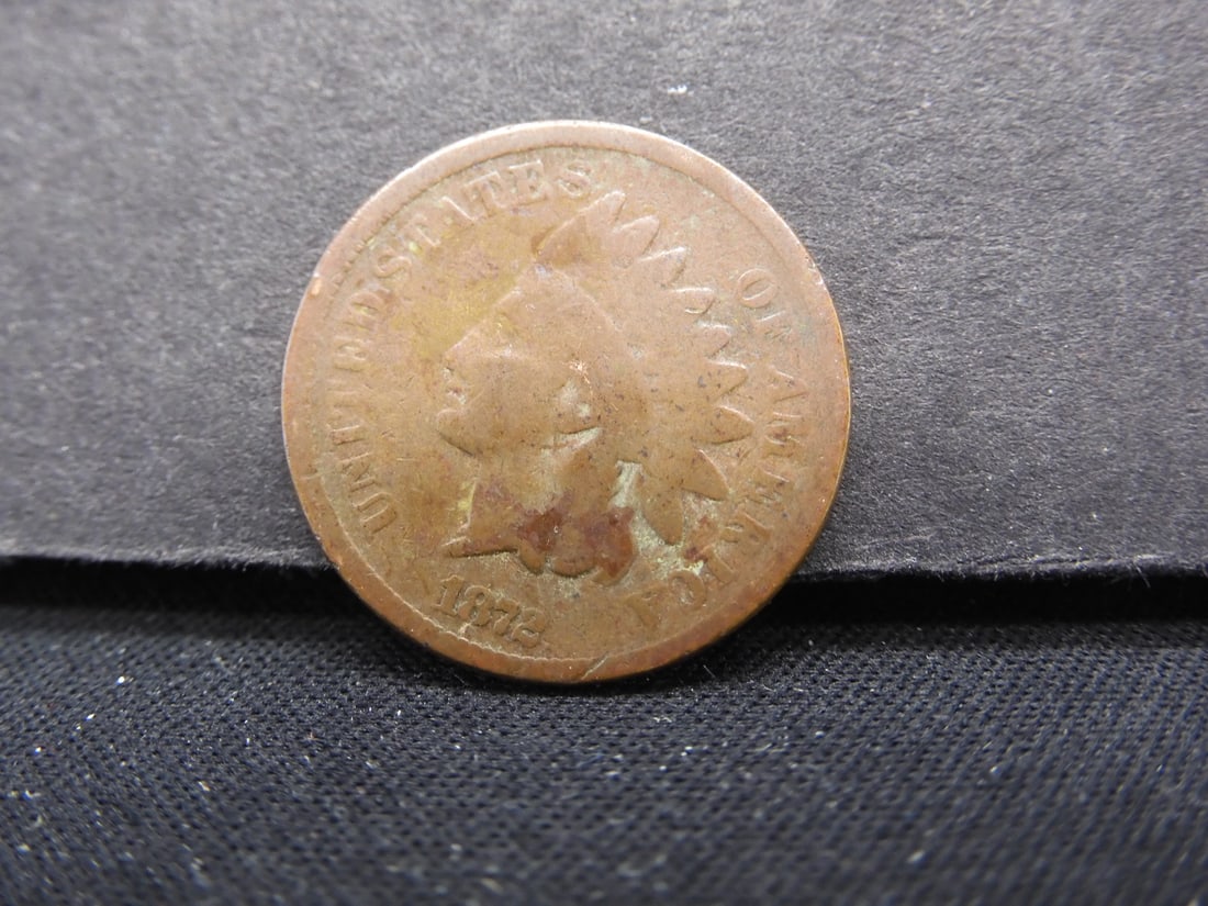 1872, $115 Price Guide, Key, Only 4 Million Minted,  Indian Head penny, 152 Years Old! (1 of 2)