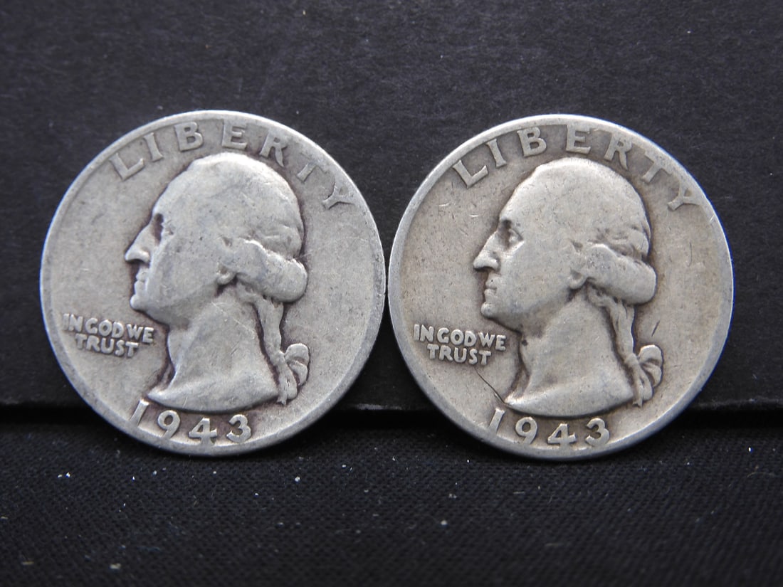 2 1943 Washington Quarters (1 of 2)
