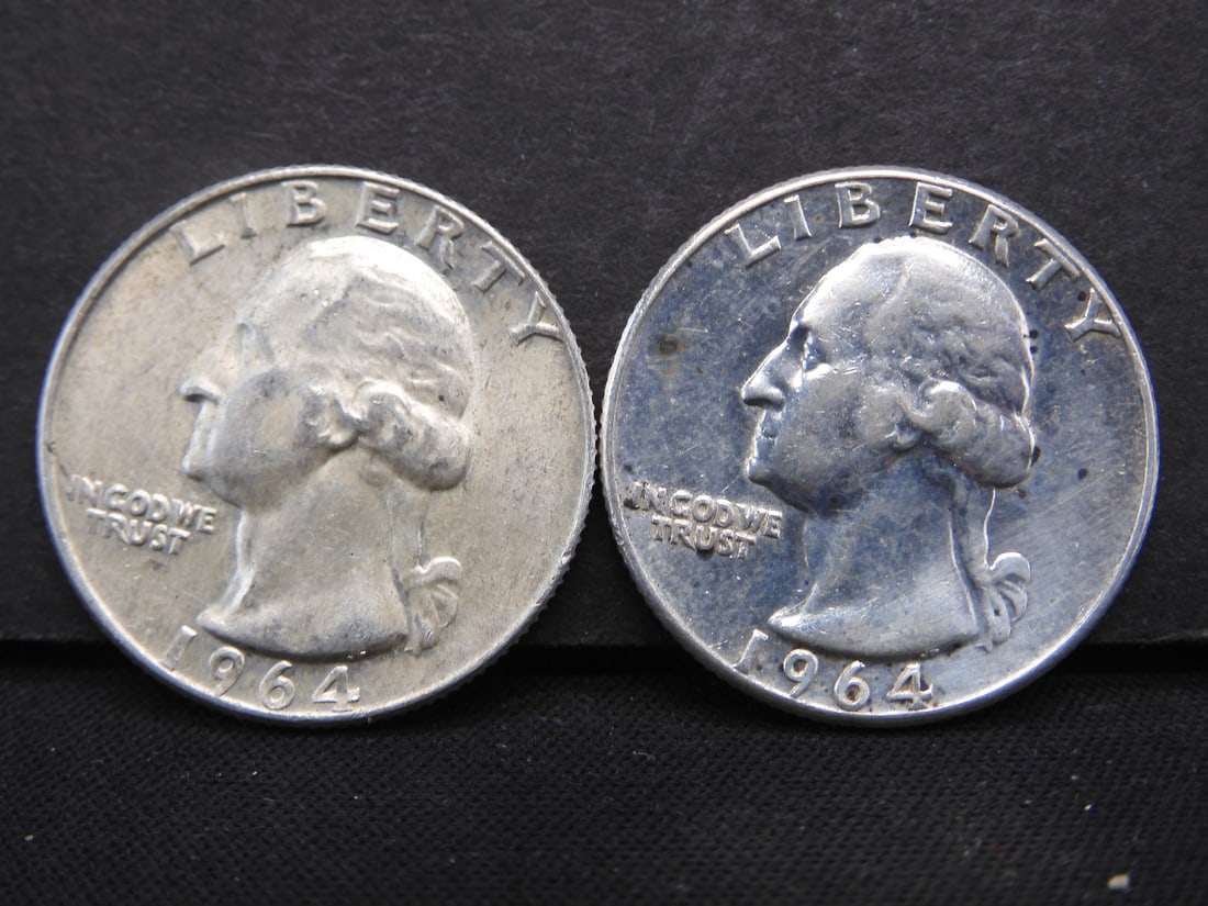 1964-P+D Washington Quarters (1 of 2)