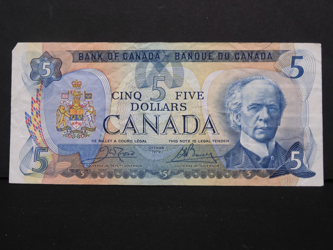 1979 - Canada - 5 Dollars Bill: 1979 - Canada - 5 Dollars Bill