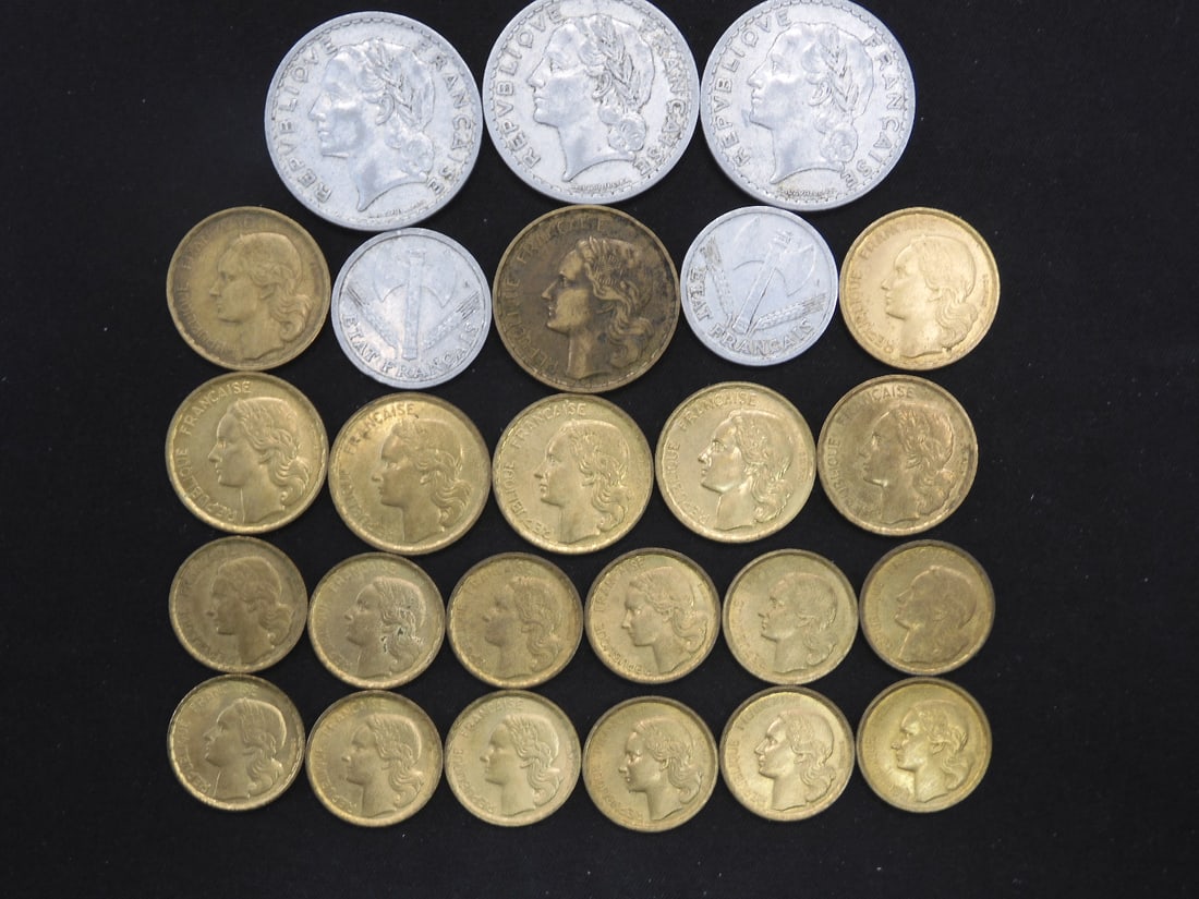 FRANCE - Assorted Coins (QTY=24) (1 of 5)