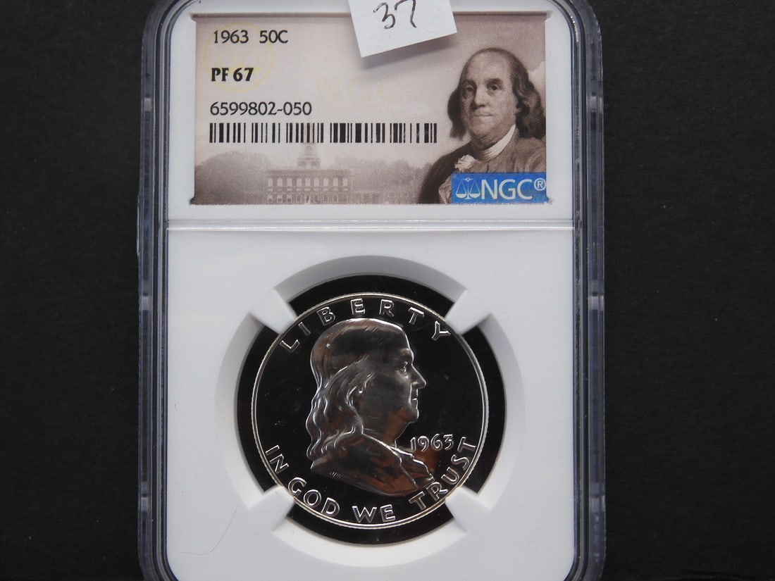1963 Franklin Half Dollar NGC PF67 (1 of 3)