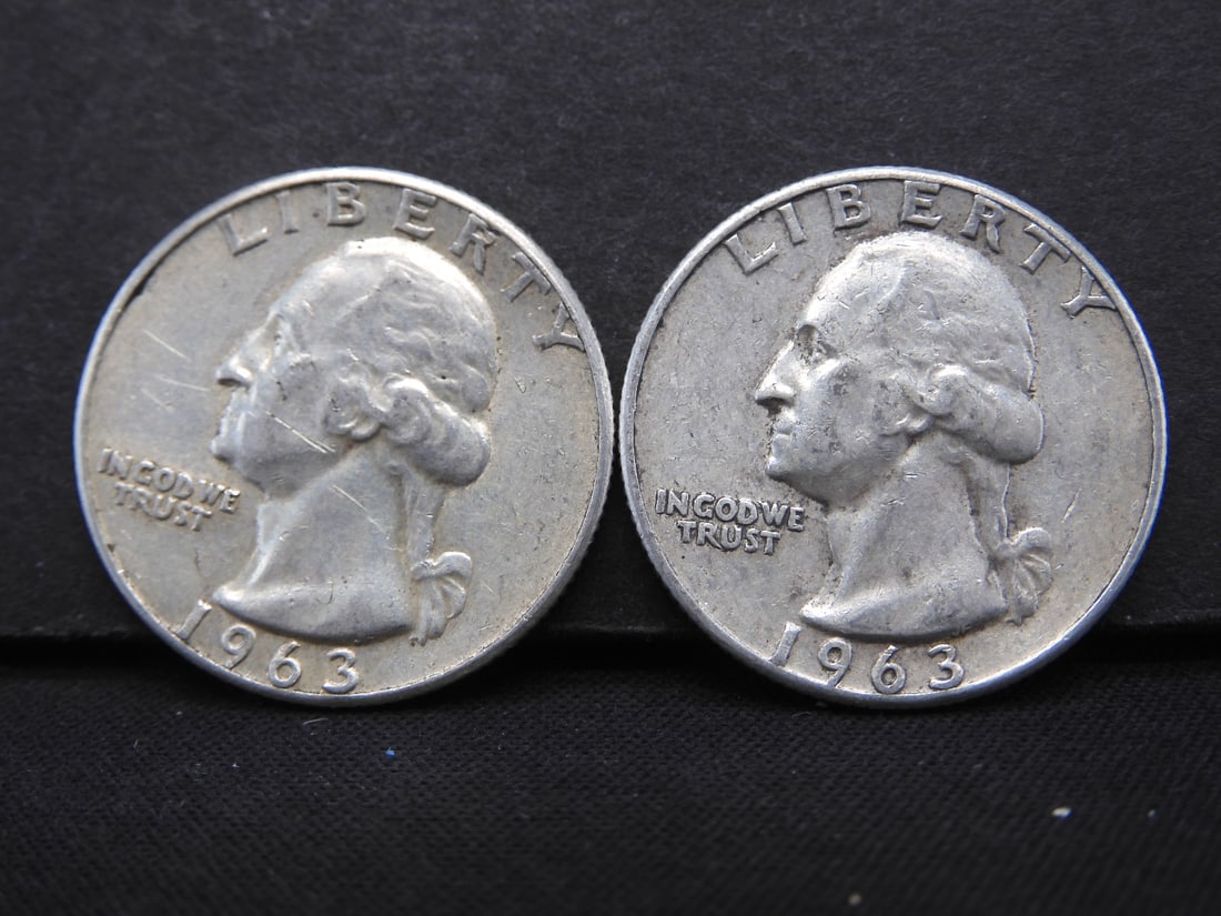 2 1963-P Washington Quarters (1 of 2)