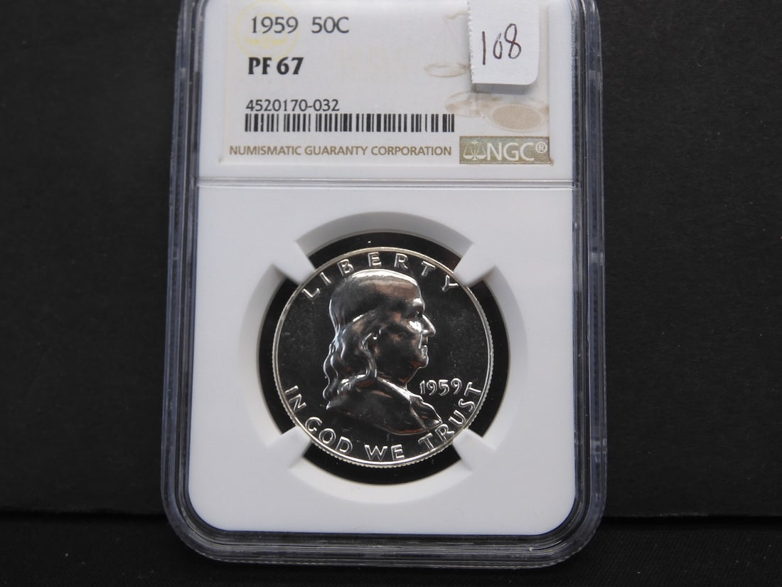1959 Franklin Half Dollar NGC Graded PF67 (1 of 3)