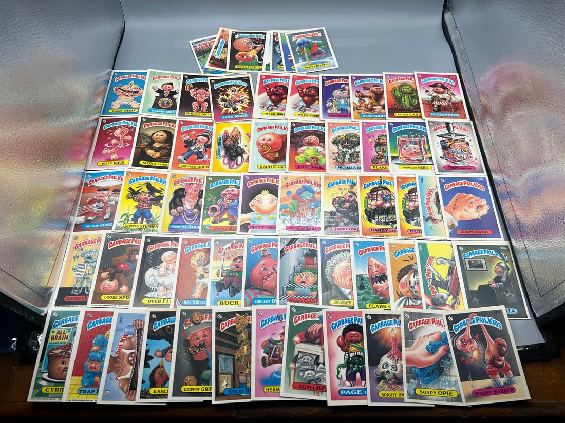 Lot of (63) 1980's Vintage Garbage Pail Kids Trading Cards - Varying Conditions (1 of 5)