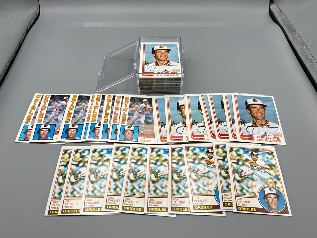 Lot of (100) 1980's Jim Palmer Baseball Cards - Varying Conditions (1 of 4)