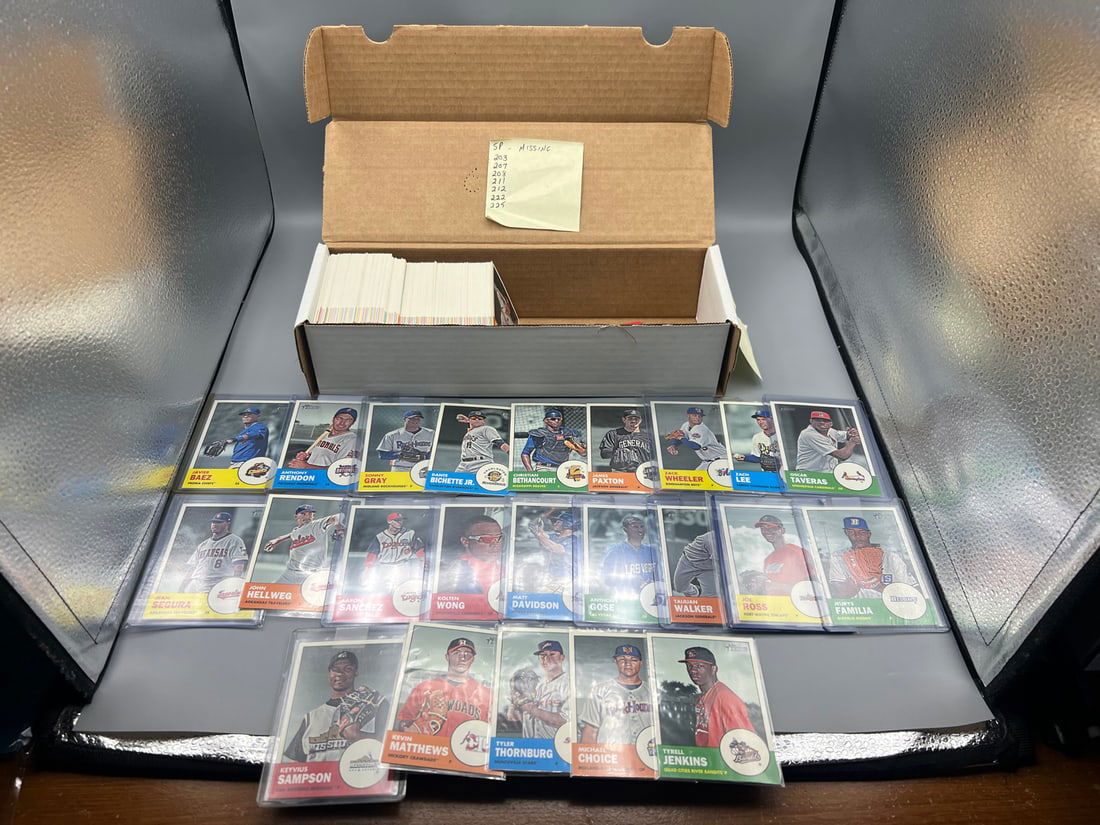 2012 Topps Heritage Minor League Baseball Complete Set W/ Partial SP Set - Many Star Rookies - (1 of 7)