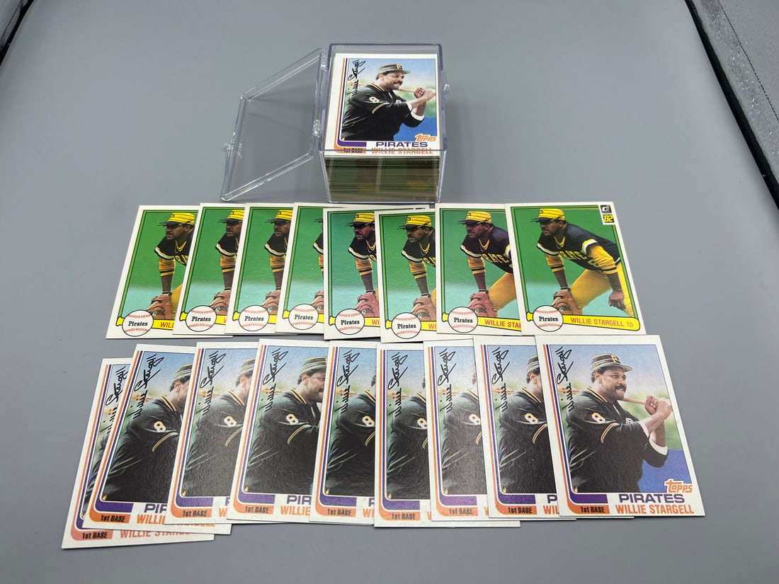 Lot of (100) 1980's Topps & Donruss Willie Stargell Baseball Cards - Varying Conditions (1 of 3)
