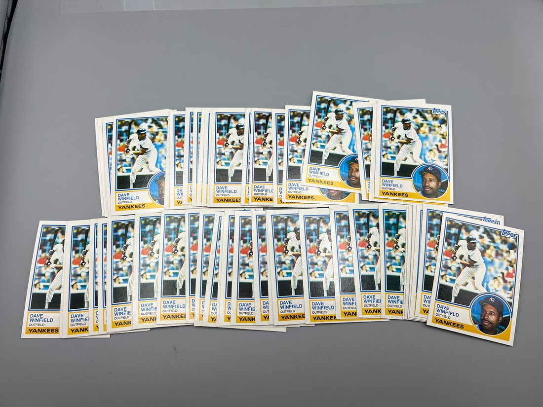 Lot of (50) 1983 Topps Dave Winfield #770 - Varying Conditions (1 of 3)