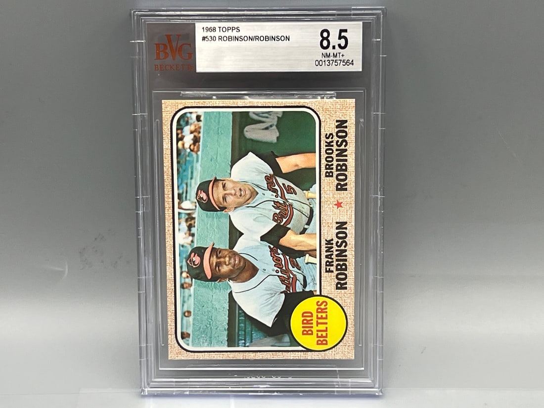 1968 Topps Bird Belters Frank Robinson/Brooks Robinson #530 BVG NM-MT+ 8.5 (1 of 3)