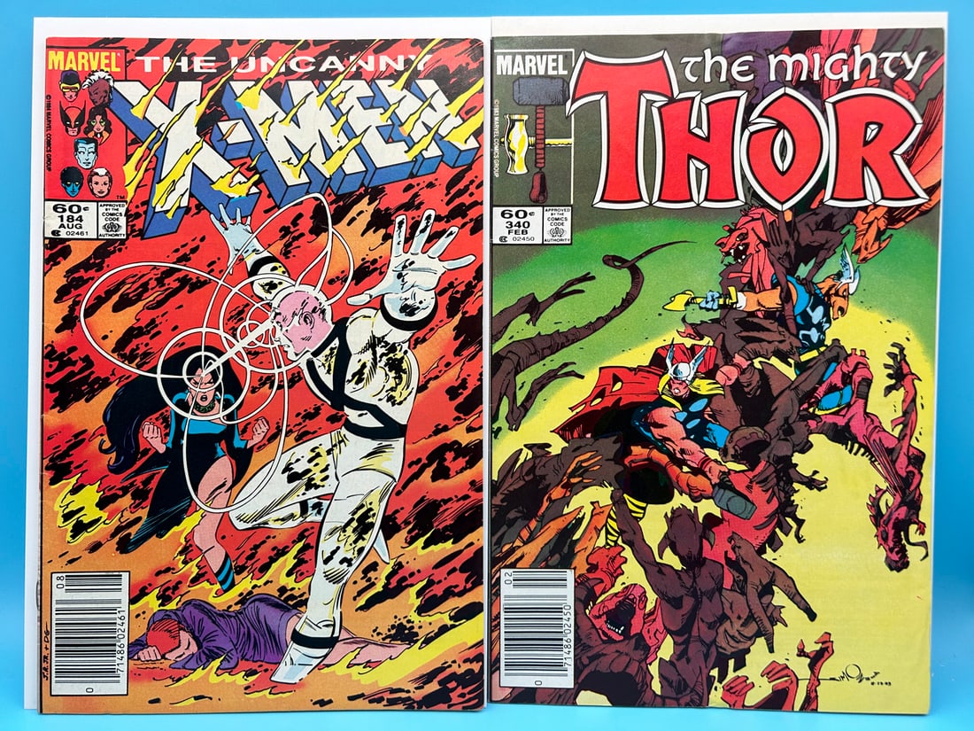 X-Men #184 & Thor #340 - 1st app of Forge in X-Men; Beta Ray Bill app in Thor (1 of 10)