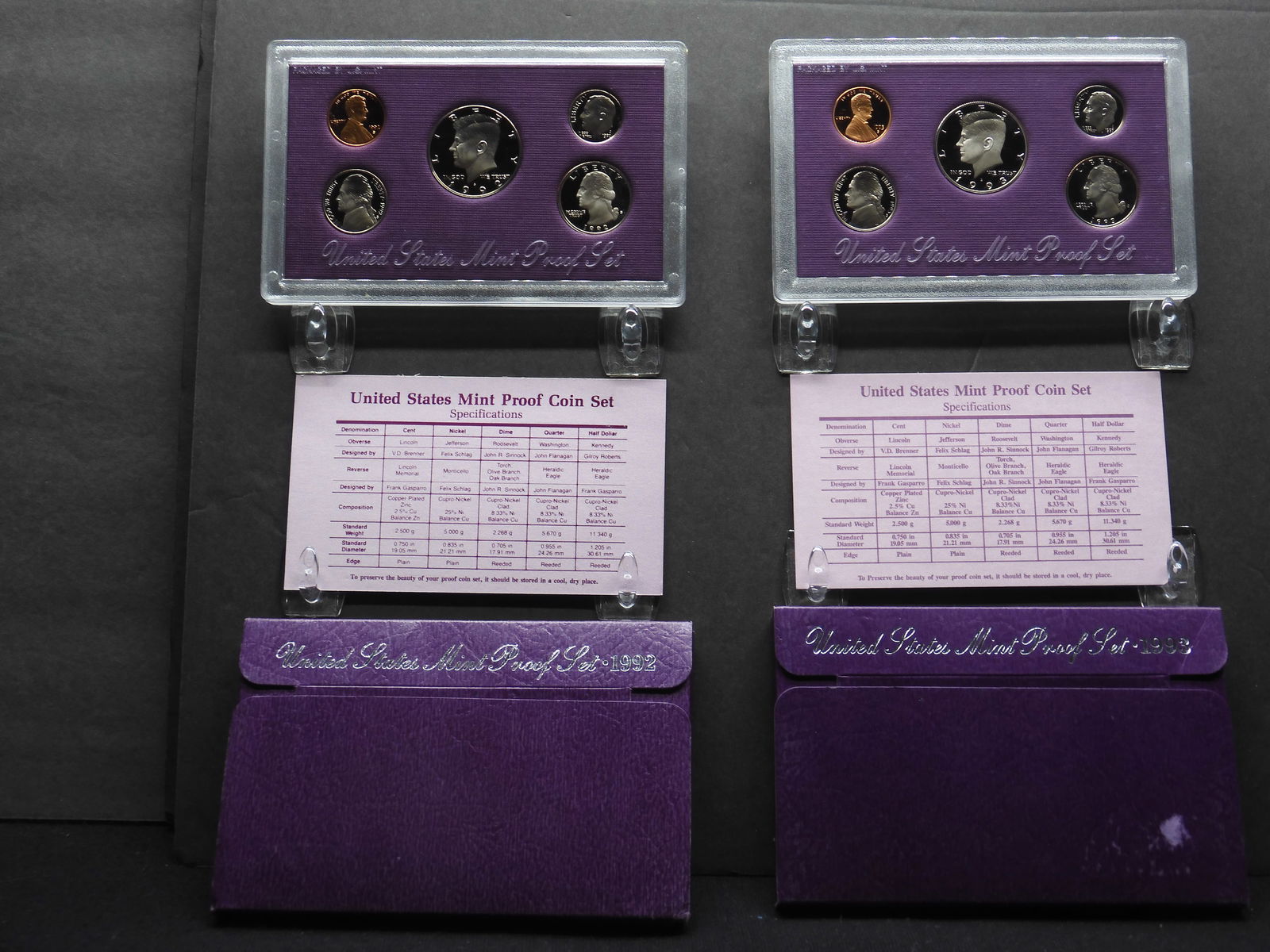 1992-S & 1993-S US Mint Proof Sets OGP (1 of 6)