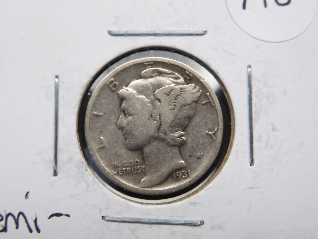 1931 D Merc Dime Semi Key Date (1 of 3)