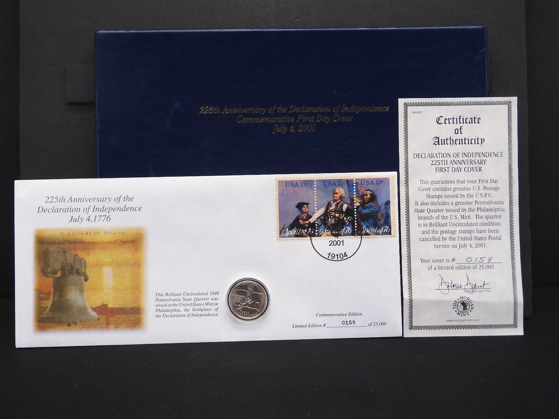 159 of 25,000 225th Anniversary of the Declaration of Independence Commemorative First Day Cove July (1 of 5)