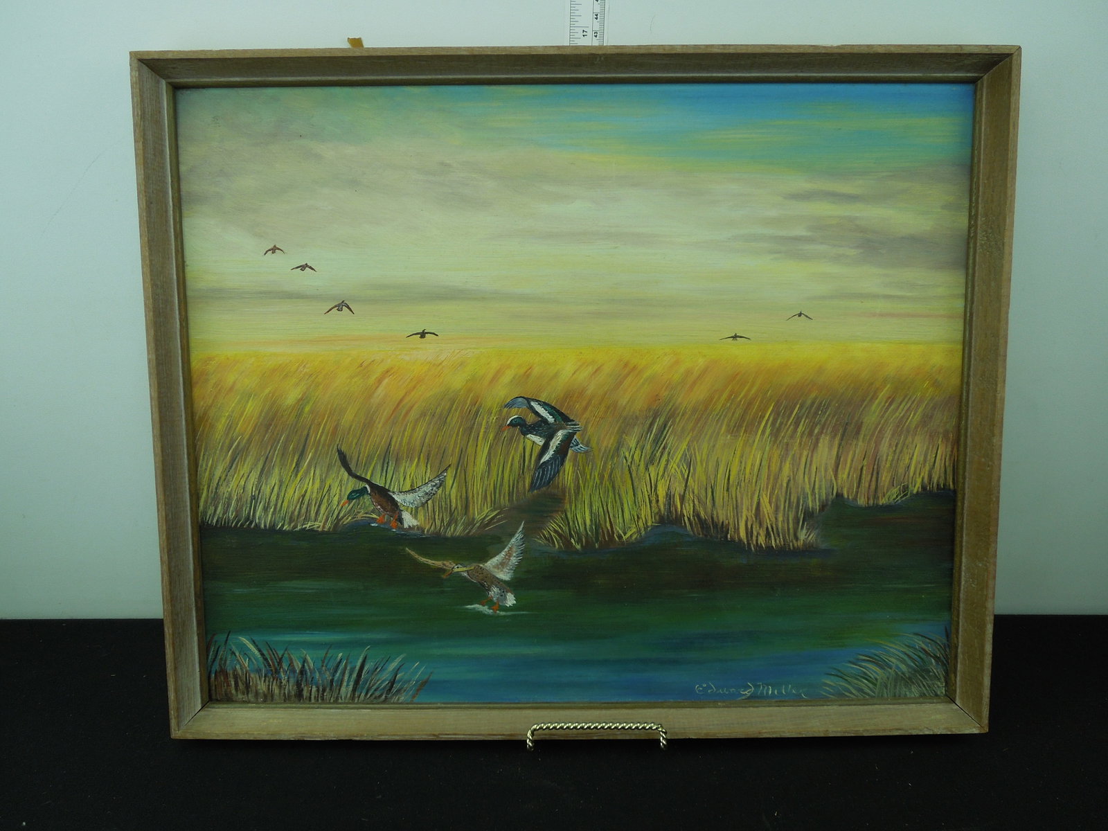 Painting of Ducks Landing On Water. No Shipping On This Item! Buyer Responsible For Pickup.: Painting of Ducks Landing On Water. No Shipping On This Item! Buyer Responsible For Pickup.