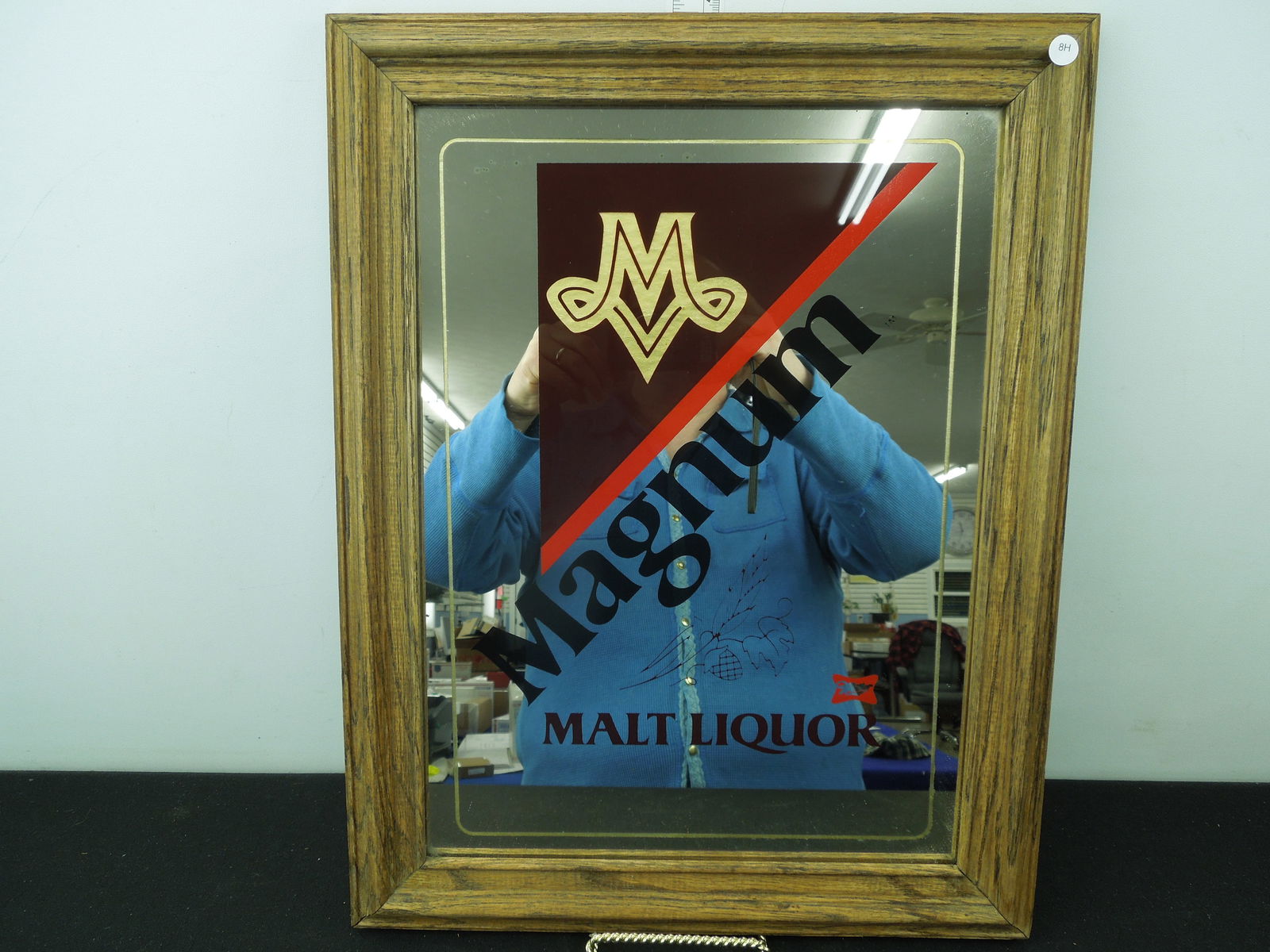 Miller Magnum Malt Liquor Mirror Glass Sign. No Shipping On This Item! Buyer Responsible For Pickup. (1 of 5)