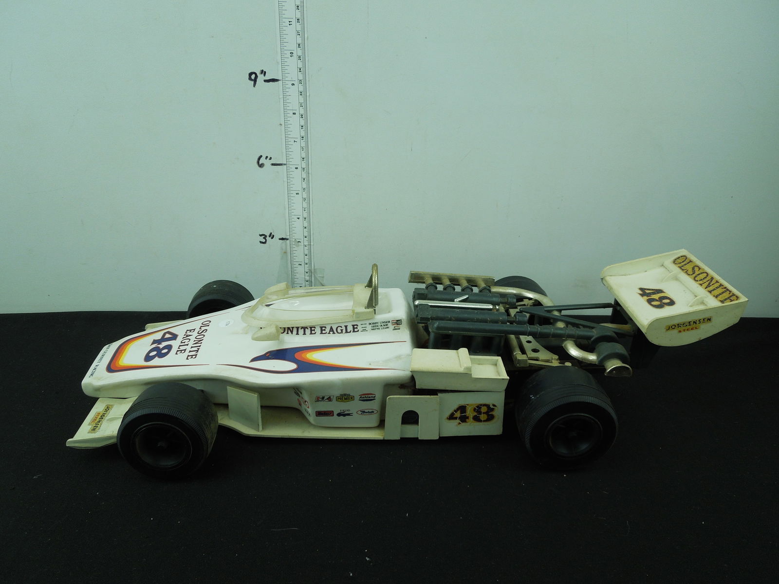 Indy Race Car Jim Beam Decanter, Some Damage: Indy Race Car Jim Beam Decanter, Some Damage