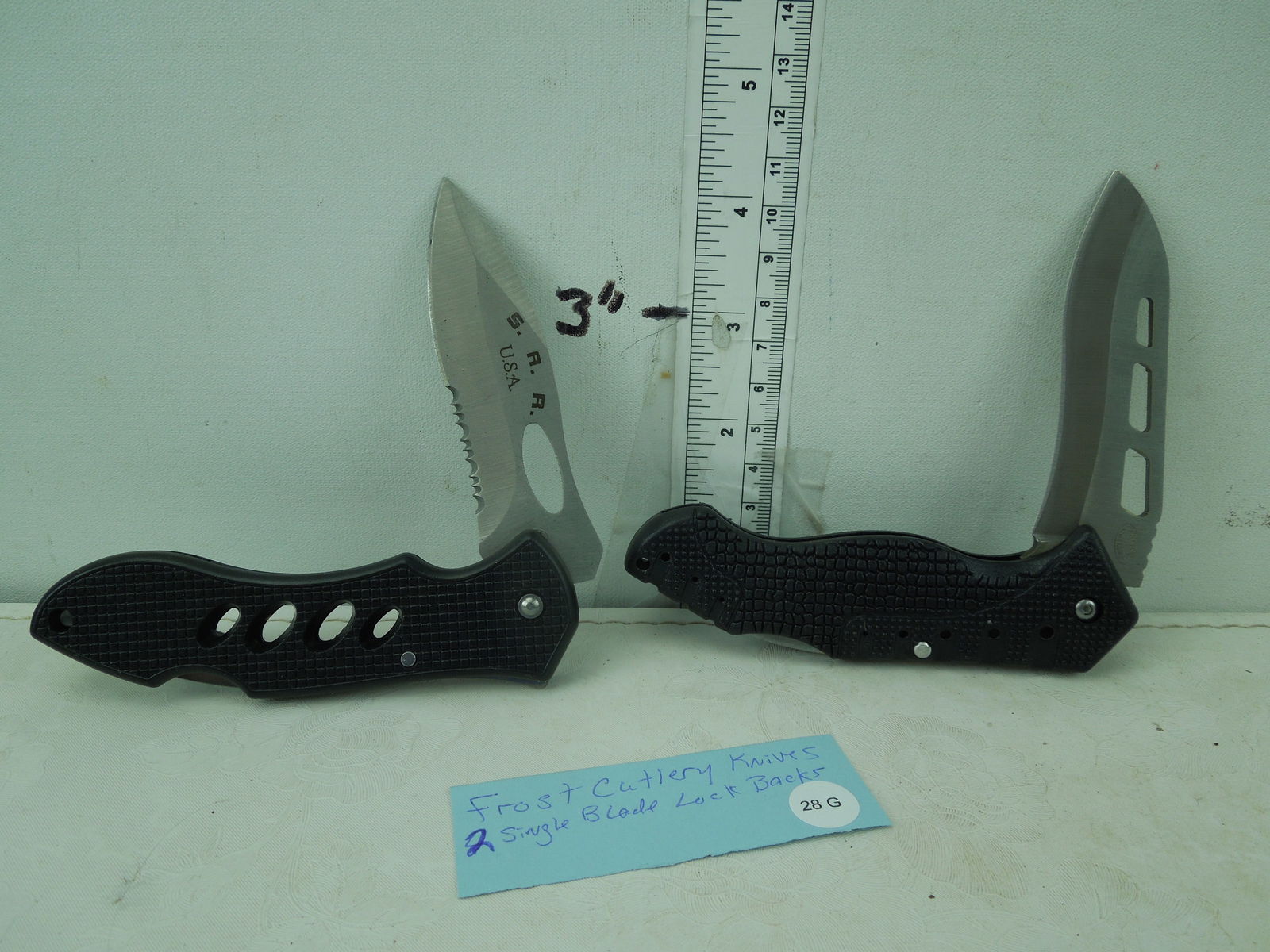 2 Frost Cutlery Knives Single Blade Lock Backs (1 of 5)