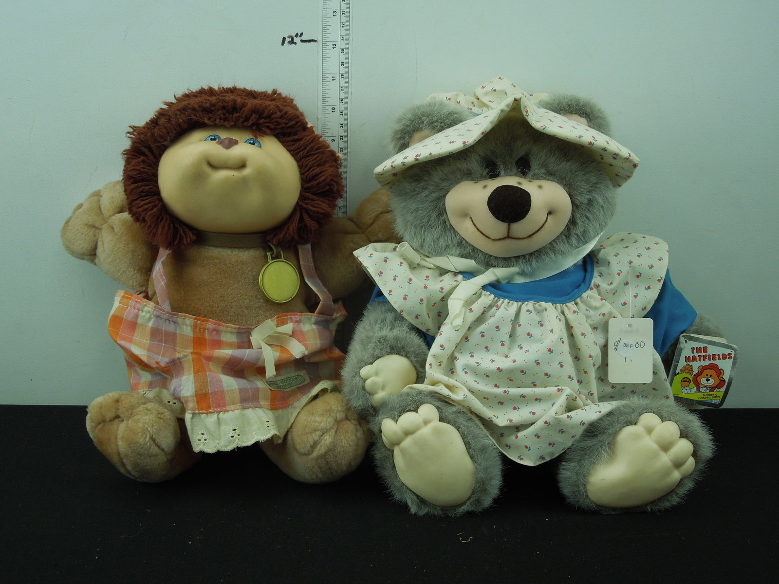 Applause Ellie Mae Hatfield Bear and Cabbage Patch Koosa Damaged Clothes on Koosa: Applause Ellie Mae Hatfield Bear and Cabbage Patch Koosa Damaged Clothes on Koosa