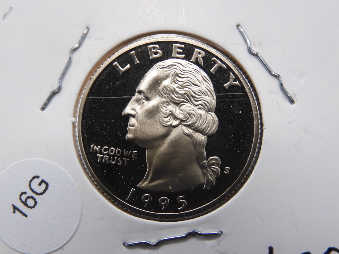 1995-S PROOF CAMEO Washington 25c.: 1995-S PROOF CAMEO Washington 25c.