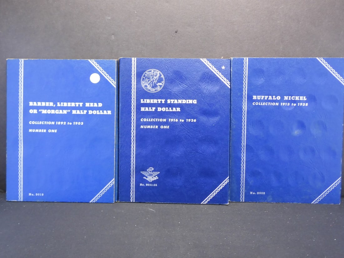 3 Empty Coin Albums (1 of 4)