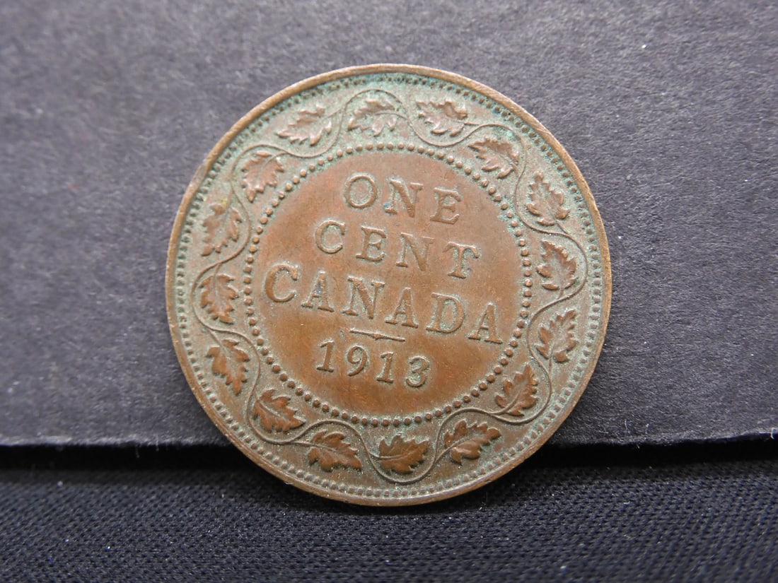 1913, EF, Canada One Cent, 111 Years Old! (1 of 2)