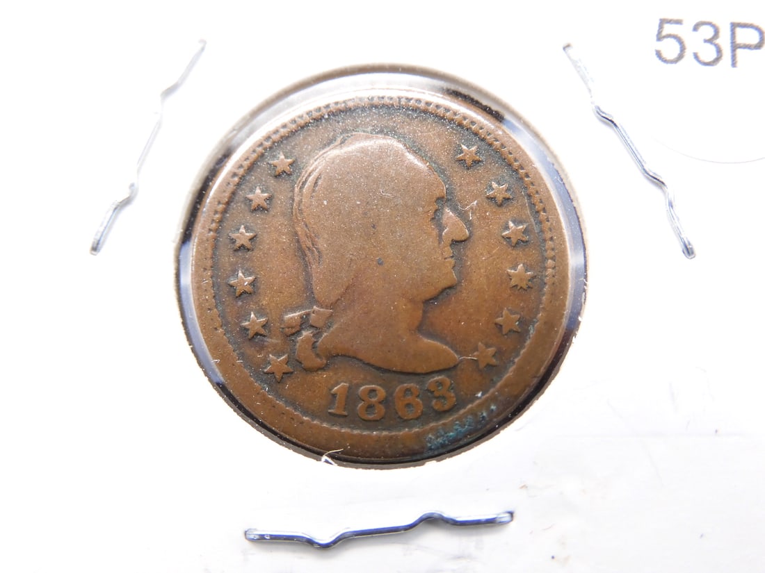 1863 Wilson Medals Civil War Token: 1863 Wilson Medals Civil War Token