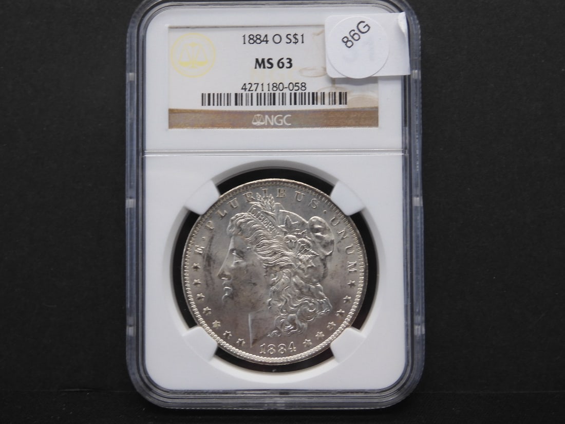 1884-O Morgan Dollar NGC MS63, GORGEOUS Morgan (1 of 3)