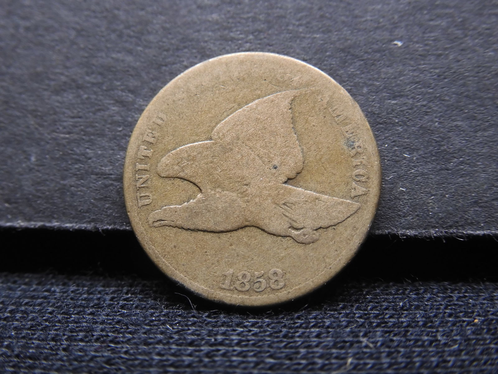 1858 SL Flying Eagle Cent - Nice Type Coin! (1 of 2)