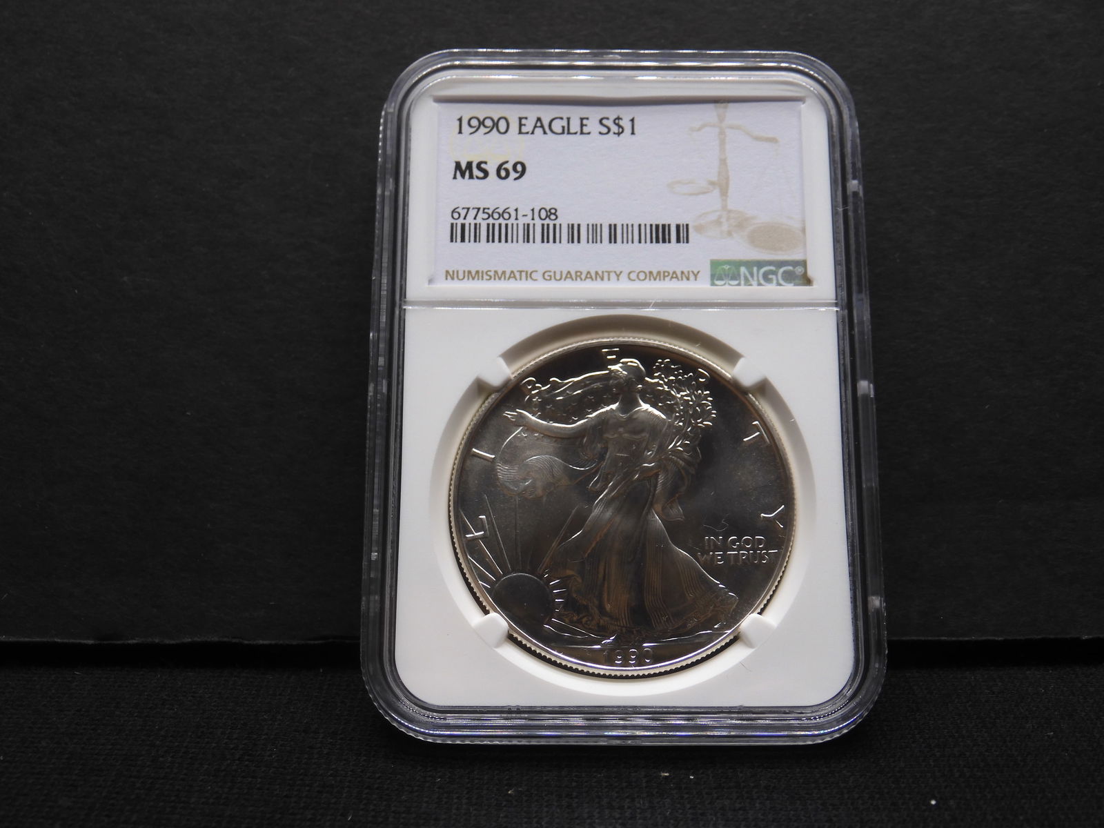 1990 American Silver Eagle - NGC MS69 (1 of 4)