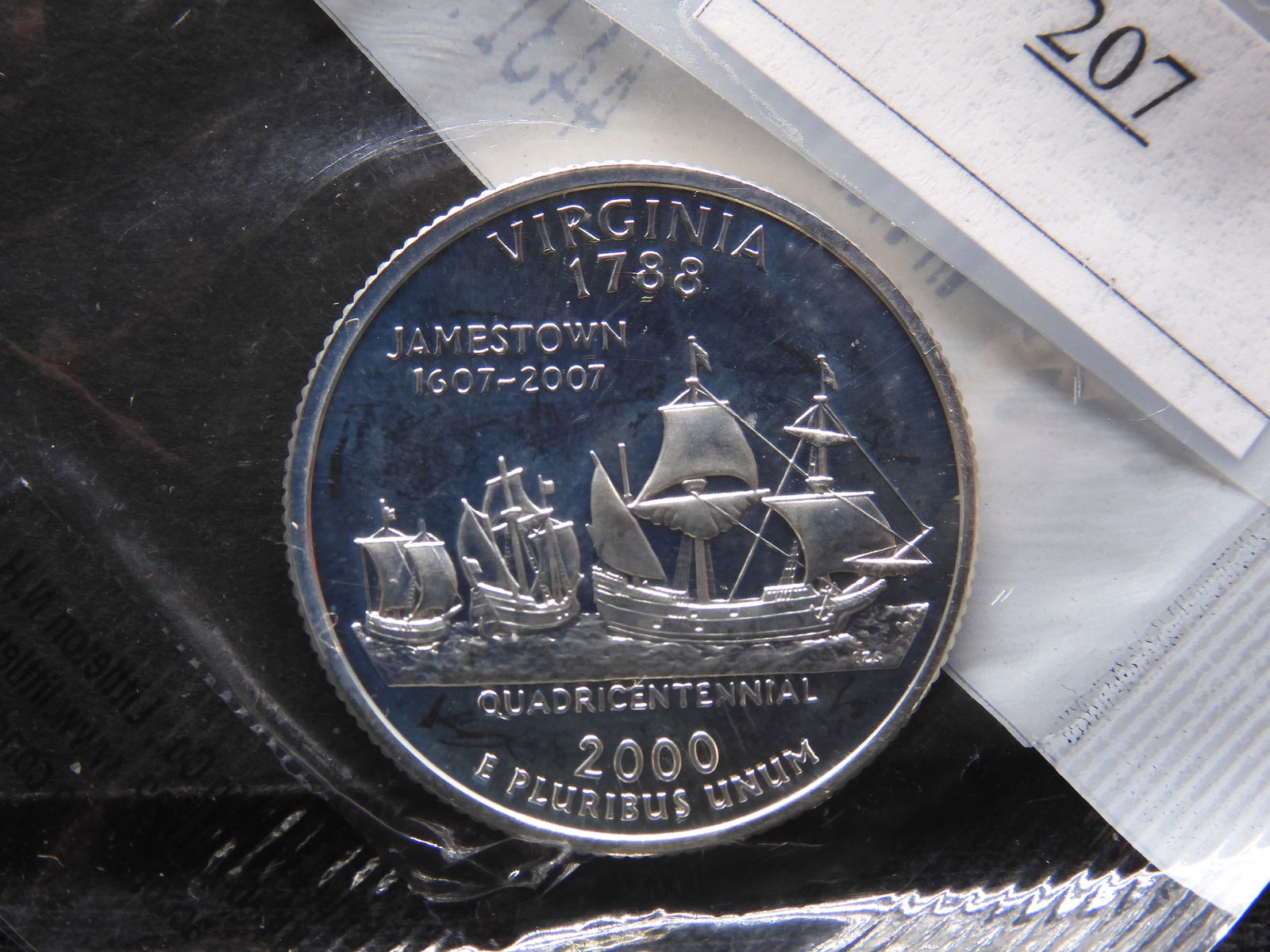 2000-S Proof 90% Silver Virginia Statehood Quarter - Littleton Packaging (1 of 2)